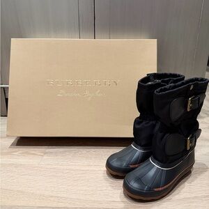 Burberry Ellington Black Snow, Duck, Rain Boots